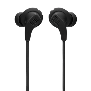 JBL Endurance 2 Wired Earphones Black Front View Photo