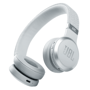 JBL Live 460NC Headphones White Hero Photo