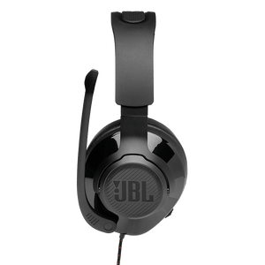 JBL Quantum 200 Headset Side View with Microphone Up Photo