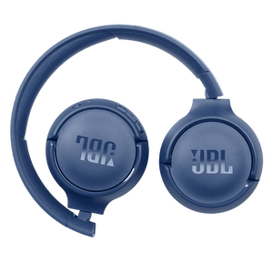 JBL Tune 510BT Headphones Blue Details when Folded Photo
