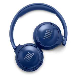 JBL Tune 600BTNC Headphones Blue Folded Photo