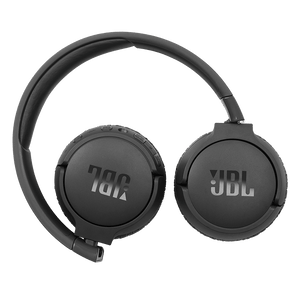 JBL Tune 660NC Headphones Black Details when Folded Photo